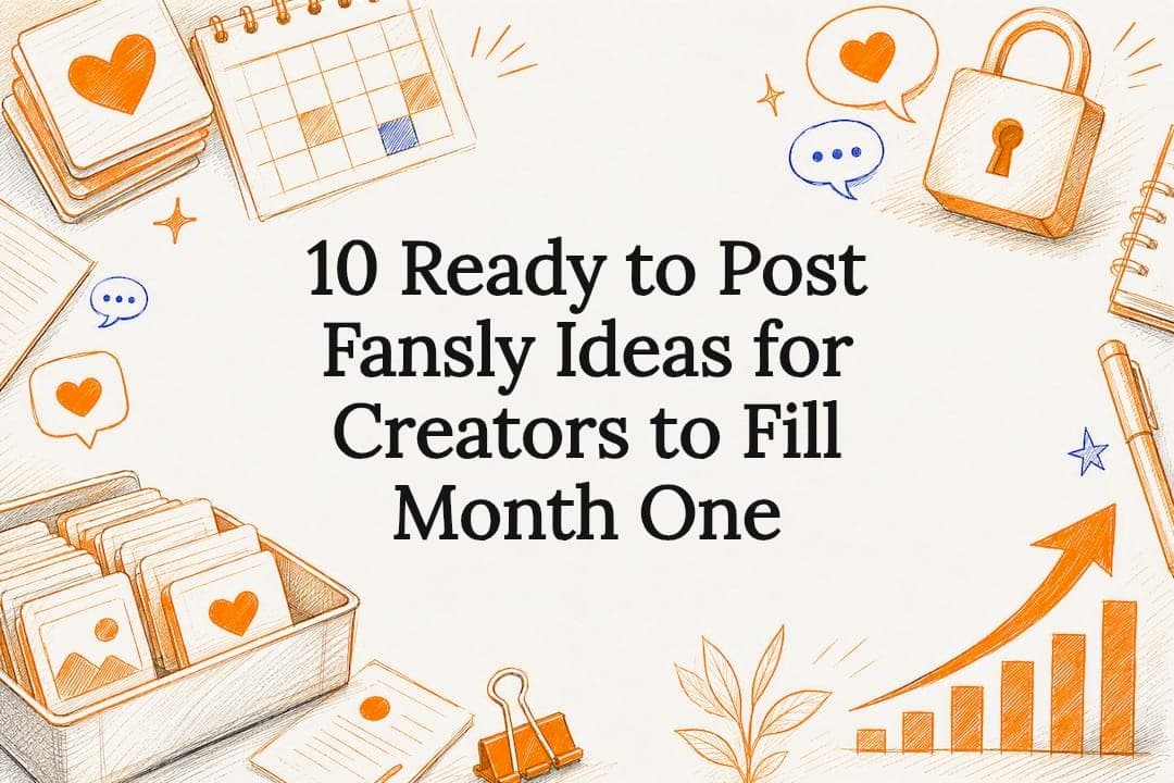 10 Ready to Post Fansly Ideas for Creators to Fill Month One